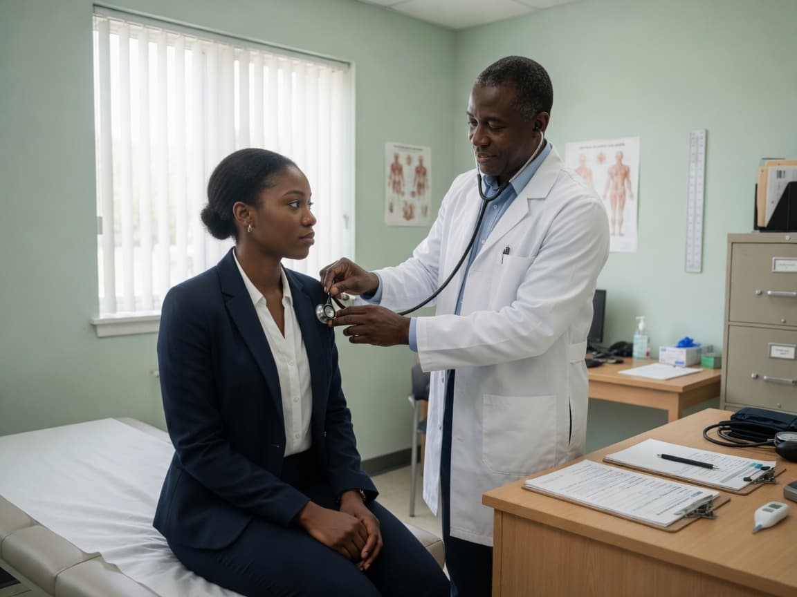 Nurse providing home nursing care